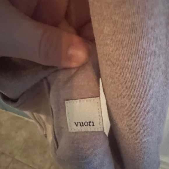 Vuori Women's Performance Hoodie and Joggers in Dusty Rose